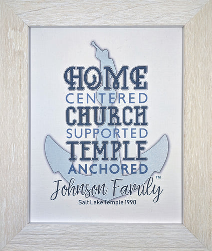 Personalized Temple Anchored Framed Artwork