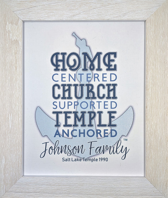 Personalized Temple Anchored Framed Artwork