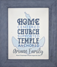 Load image into Gallery viewer, Personalized Temple Anchored Framed Artwork