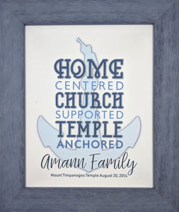 Personalized Temple Anchored Framed Artwork