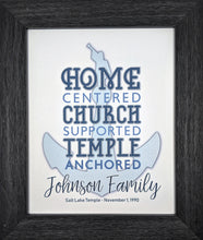 Load image into Gallery viewer, Personalized Temple Anchored Framed Artwork