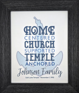 Personalized Temple Anchored Framed Artwork