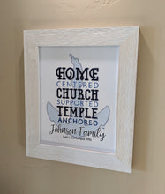 Load image into Gallery viewer, Personalized Temple Anchored Framed Artwork