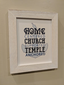 Temple Anchored Framed Artwork