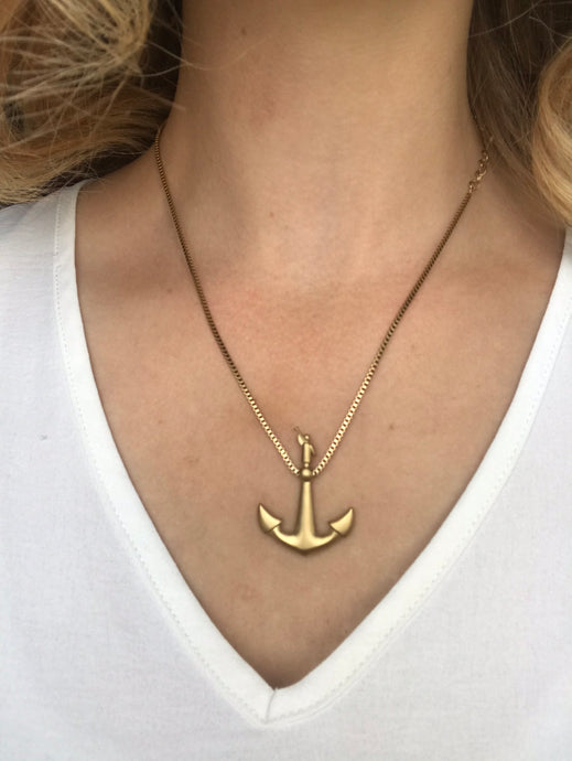 Temple Anchor Necklace Pendant