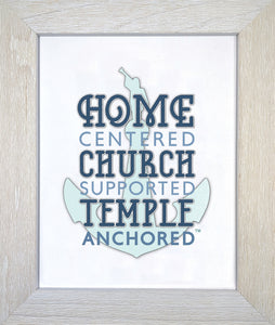 Temple Anchored Framed Artwork