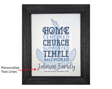 Load image into Gallery viewer, Personalized Temple Anchored Framed Artwork