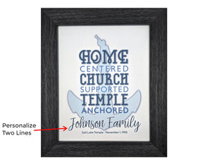 Personalized Temple Anchored Framed Artwork